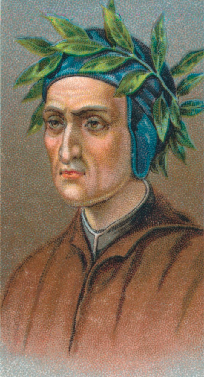 Dante Alighieri 1265-1321, italský florentský básník, 1924 od Unbekannt