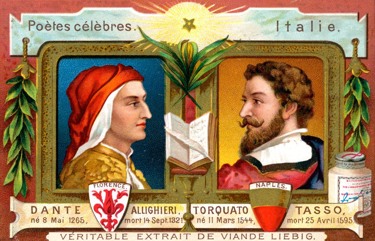 Dante Allighieri a Torquato Tasso, c1900 od Unbekannt