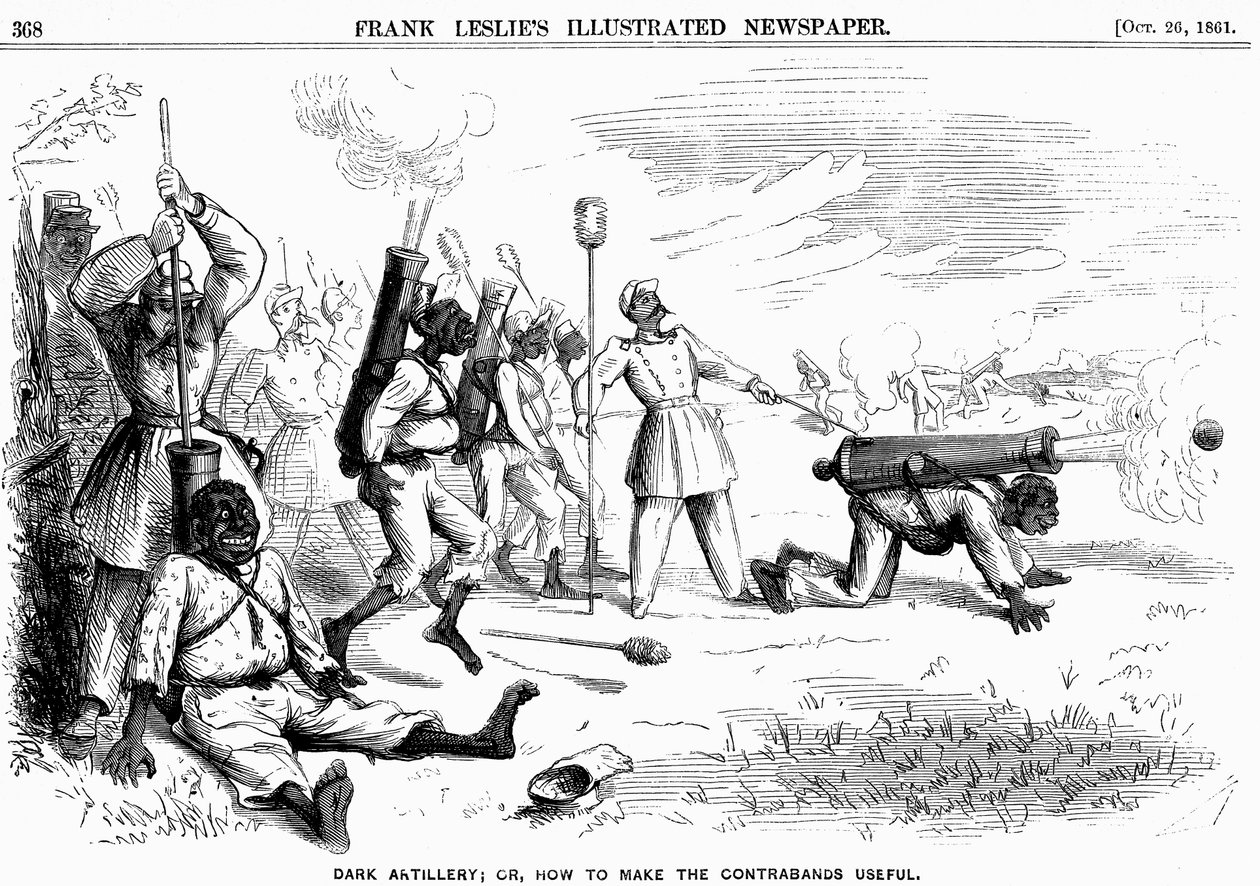 Temné dělostřelectvo aneb Jak využít kontrabandy, Americká občanská válka, 1861 od Unbekannt
