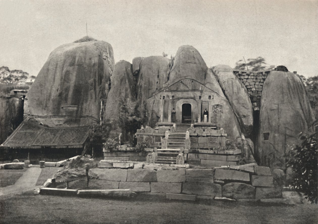 Isurumuniya - Rock - Vihara postavená králem Devanampiya Tissa ve 3. století před naším letopočtem, 1926 od Unbekannt