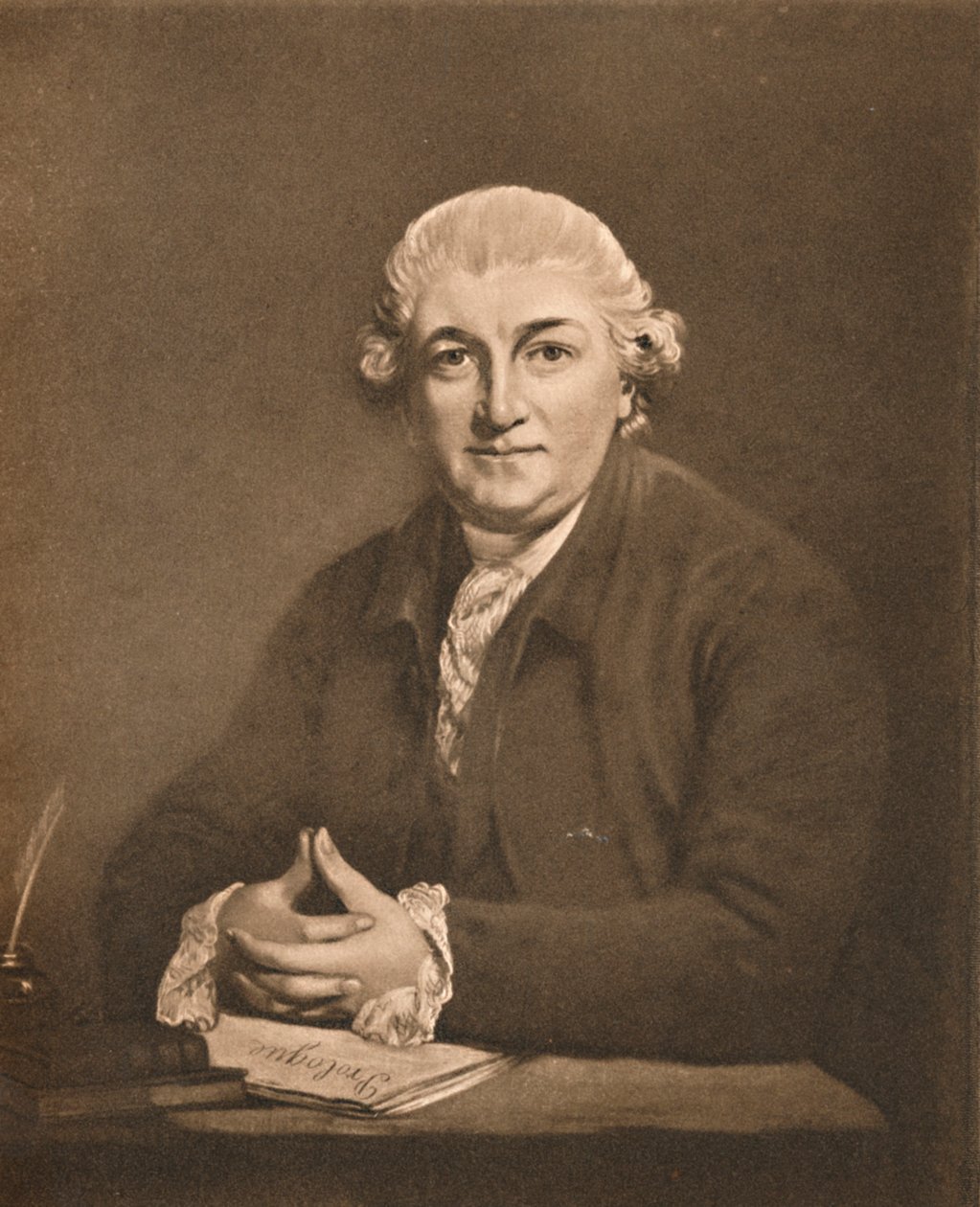 David Garrick. b. 1717, zemř. 1779, 1907 od Unbekannt