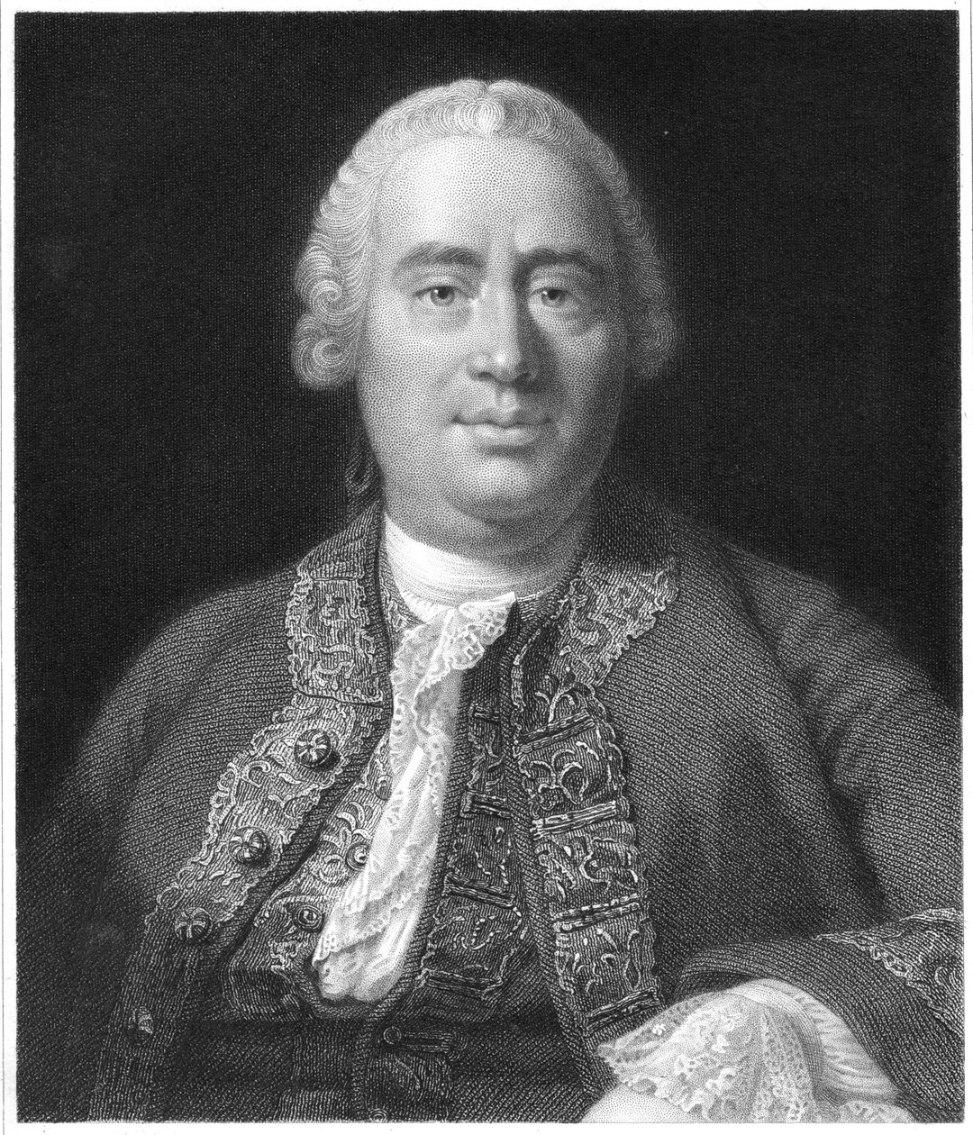 David Hume , skotský filozof, historik a ekonom, 1837 od Unbekannt