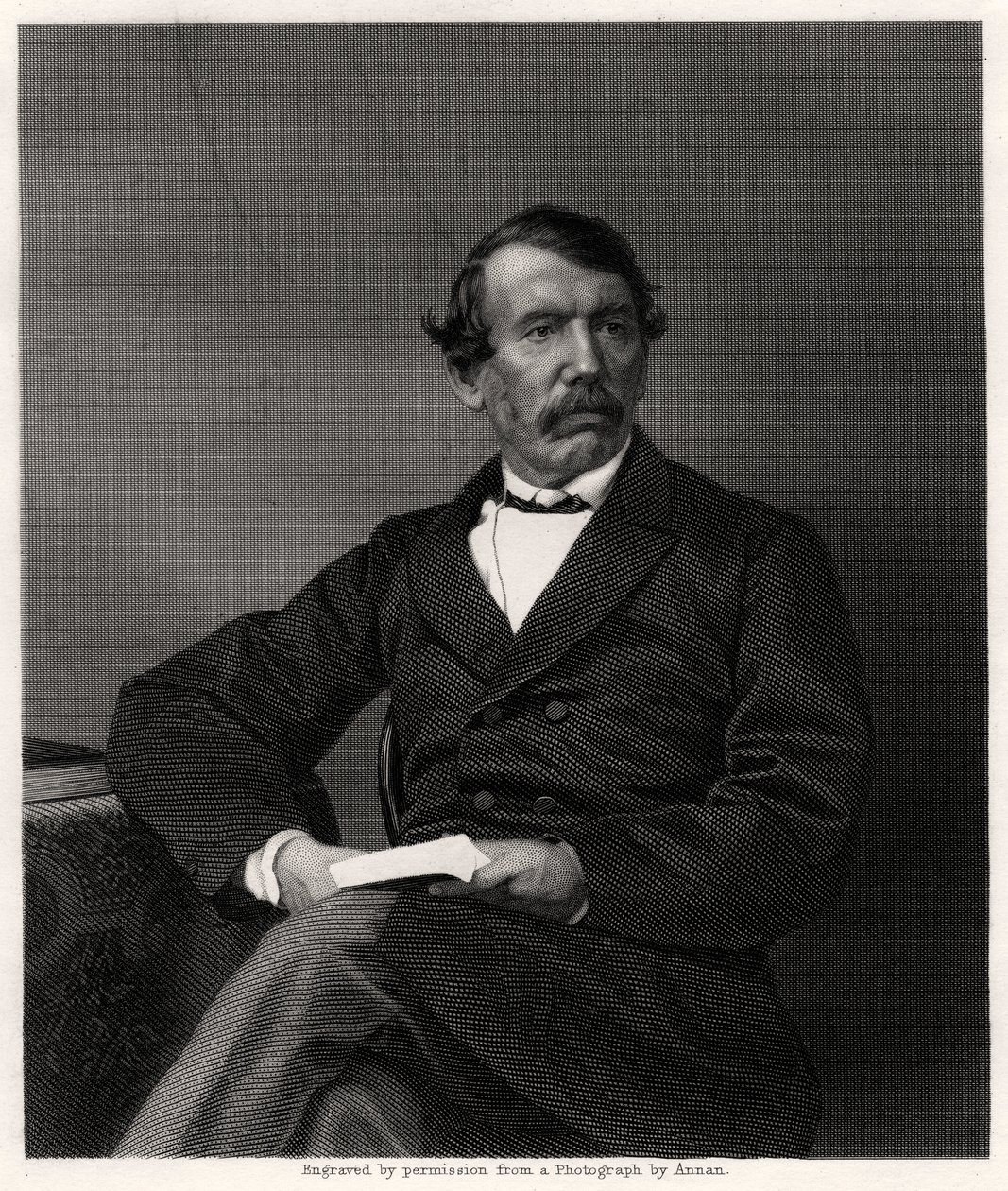 David Livingstone, skotský misionář a africký cestovatel, 19. století od Unbekannt