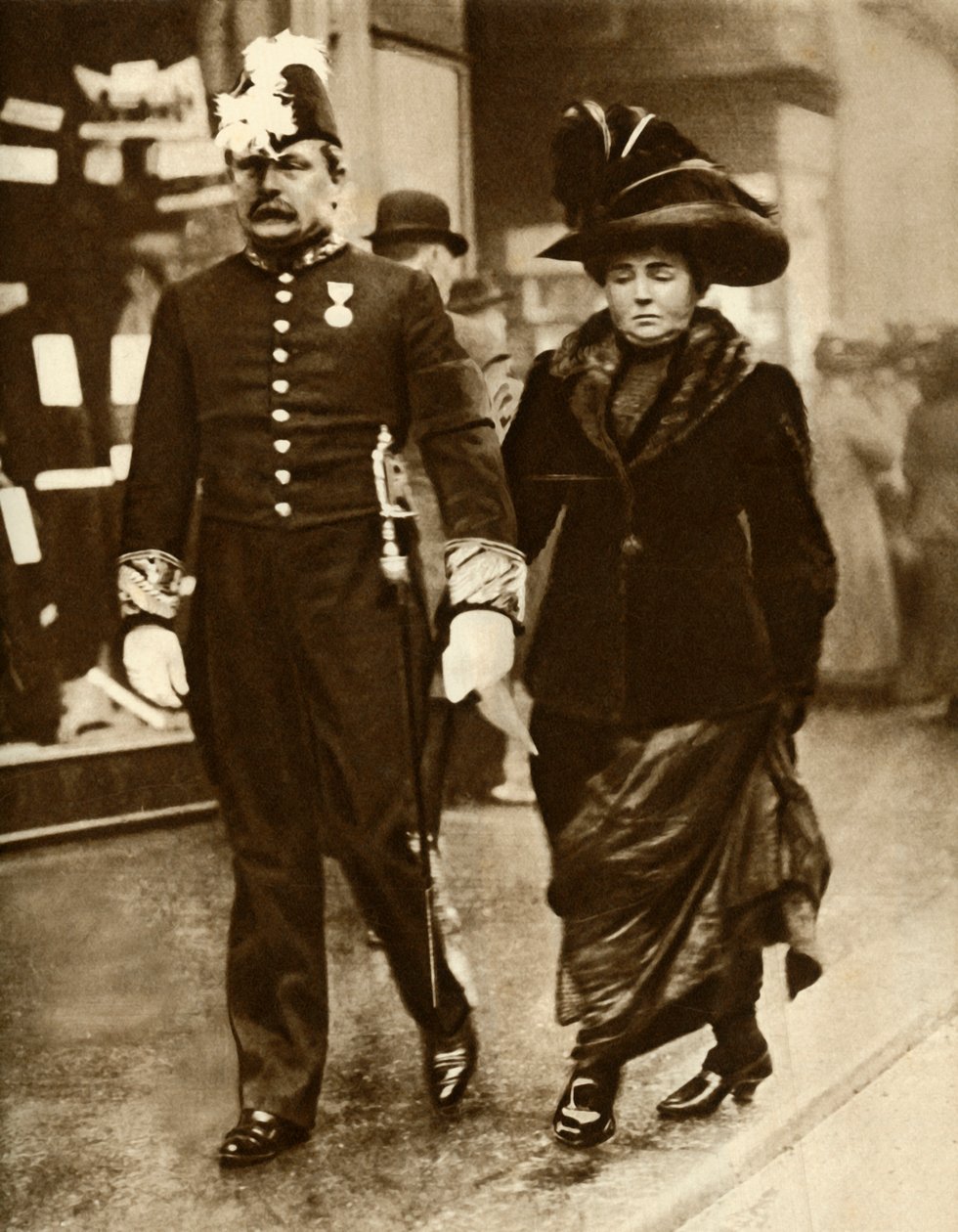 David Lloyd George a jeho manželka Margaret, 1910, 1935. od Unbekannt