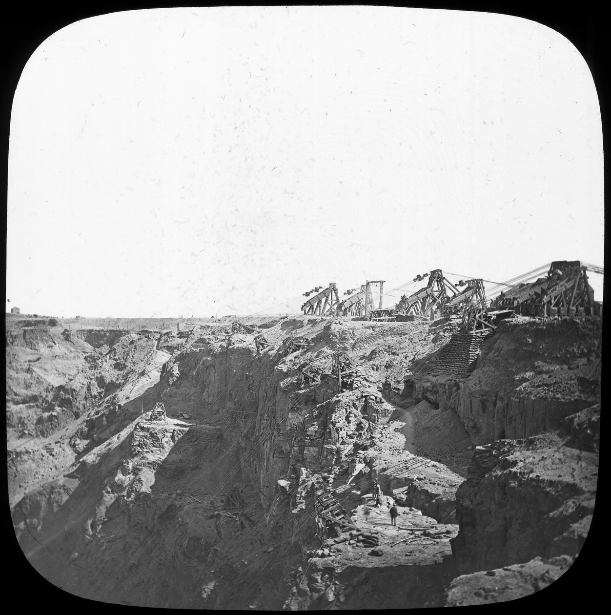 Diamantový důl De Beers, Jižní Afrika, c1890 od Unbekannt