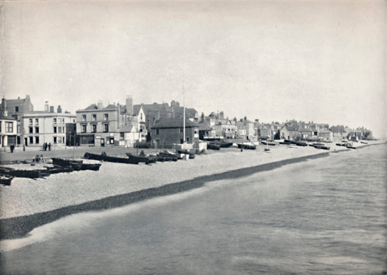 Deal - Looking Along the Beach, 1895 od Unbekannt