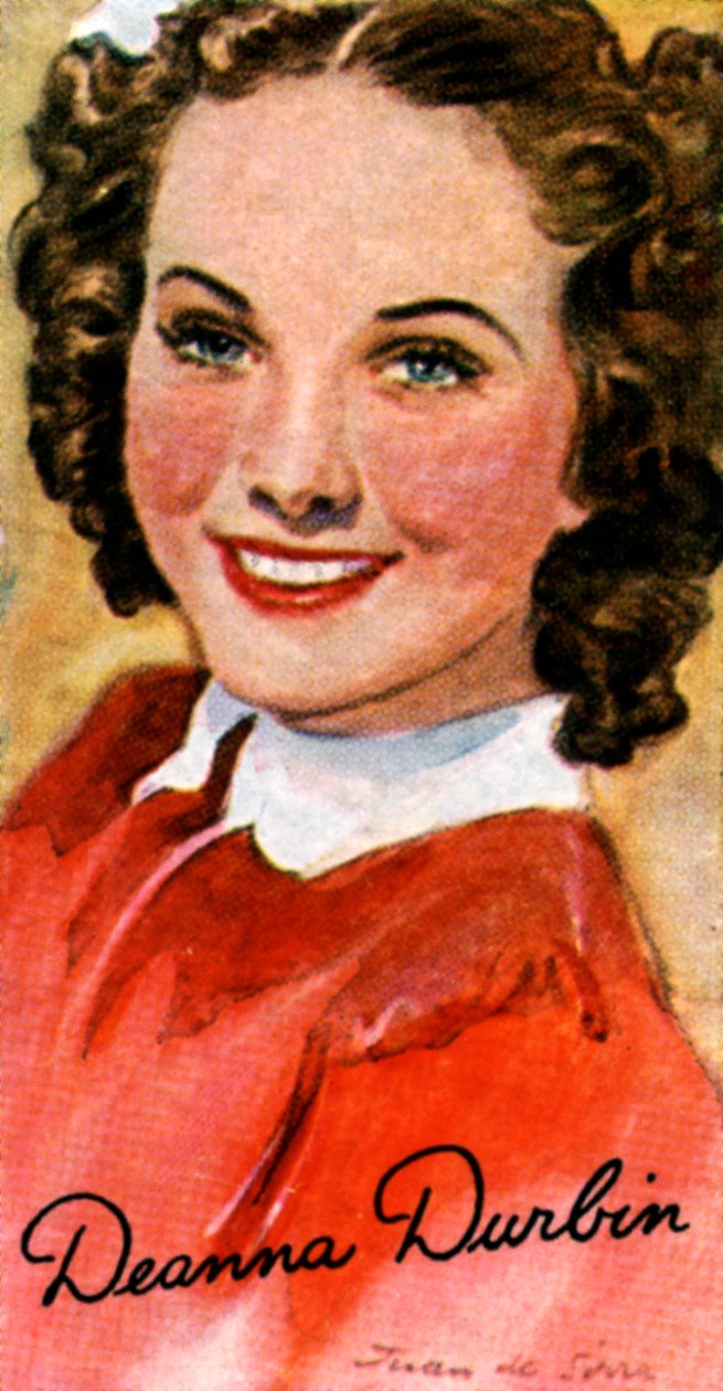 Deanna Durbin, 1921-1999, zpěvačka a herečka v hollywoodských filmech 30. a 40. let 20. století od Unbekannt
