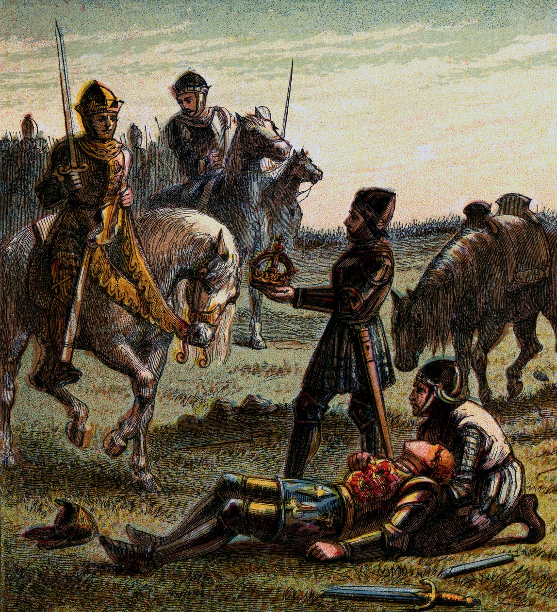 Smrt Richarda Třetího, 1485, c1850 od Unbekannt