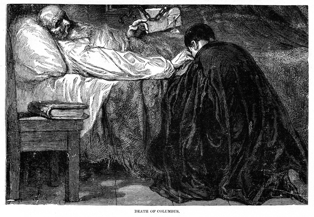 Smrt Kryštofa Kolumba, 1506, 1872 od Unbekannt