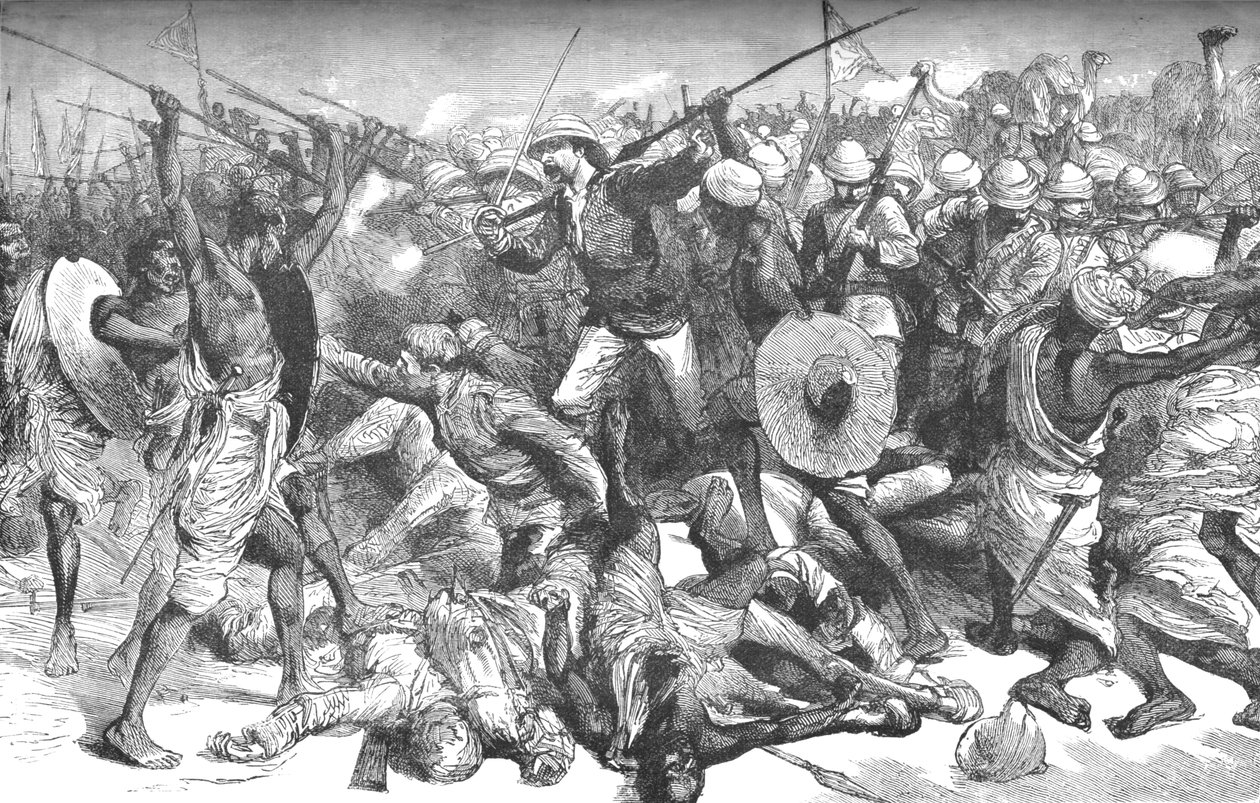 Smrt plukovníka Burnabyho, c1885 od Unbekannt