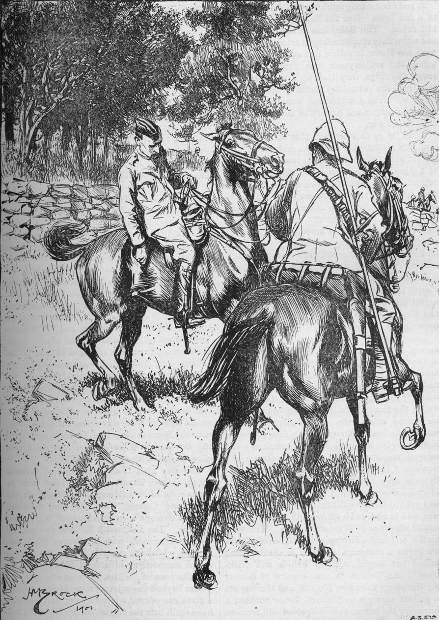 Smrt generála Symonse v bitvě u Talana Hill, druhá búrská válka, 1899 1906 od Unbekannt