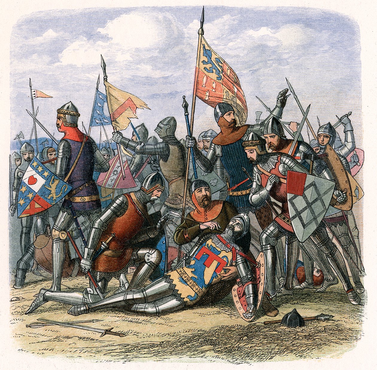 Smrt Henryho Percyho Harryho Hotspura v bitvě u Shrewsbury, 21. července 1403, c1860 od Unbekannt