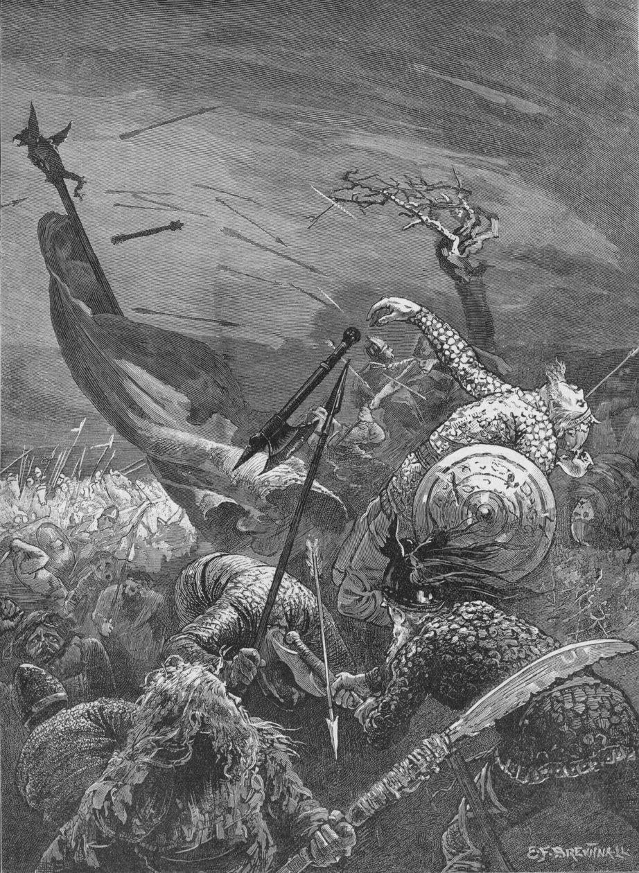 Smrt krále Harolda v bitvě u Hastings, 1066 1905 od Unbekannt
