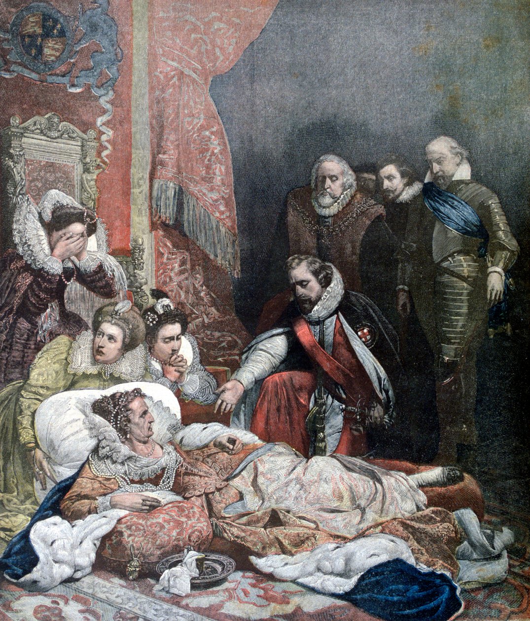 Smrt královny Alžběty, 1892 od Unbekannt