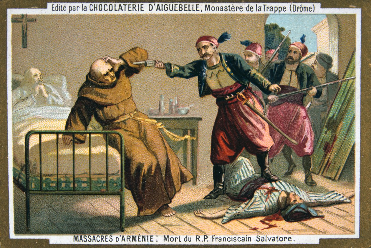 Smrt reverenda otce Salvatora, františkánského mnicha, 1895 od Unbekannt