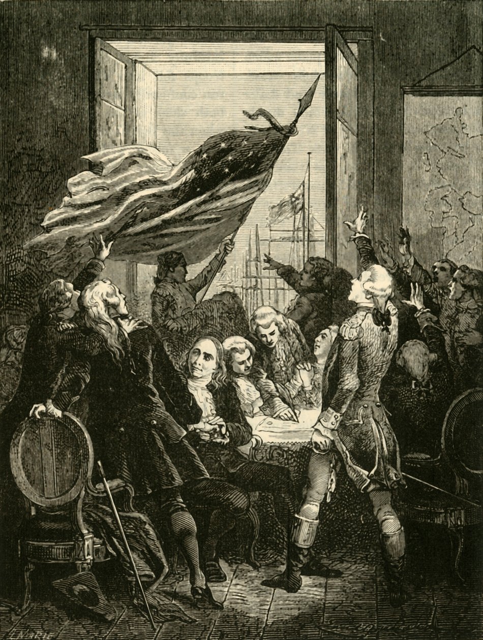 Deklarace nezávislosti Spojených států, 1776, 1890. od Unbekannt