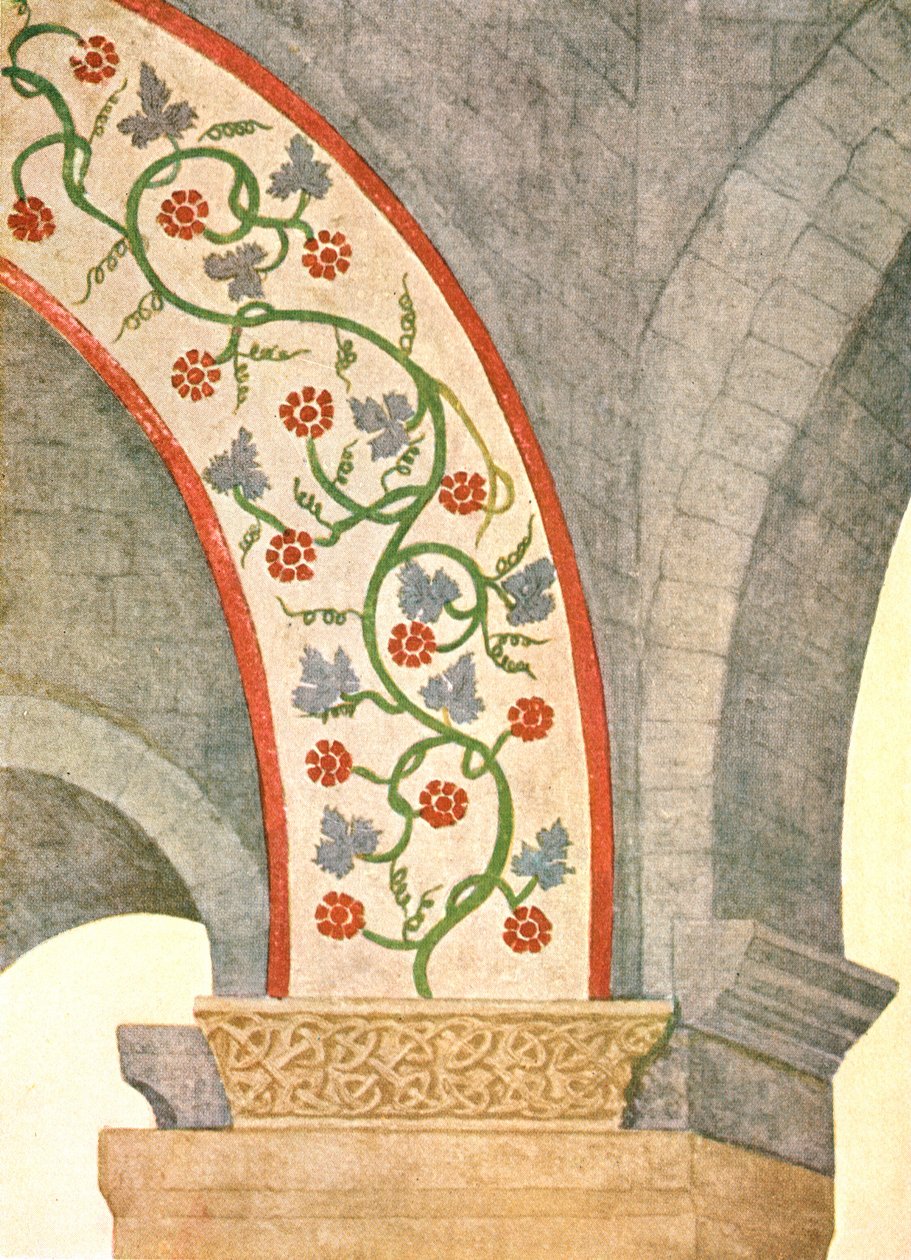 Dekorace v kostele St John the Baptist, Grandson, Vaud, Švýcarsko, 1928. od Unbekannt