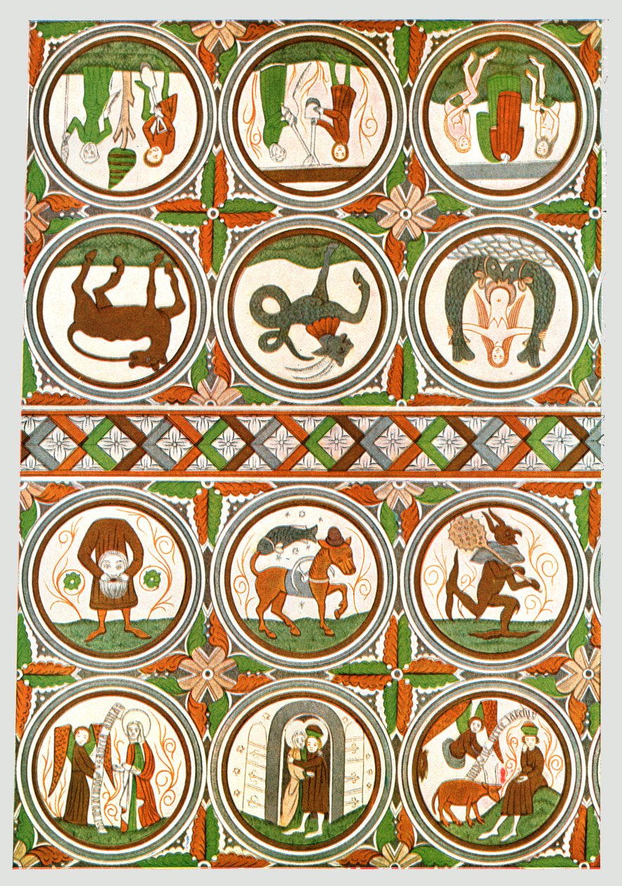 Dekorace ve starém kostele Stora Råda, Västra Götaland, Švédsko, 1928. od Unbekannt