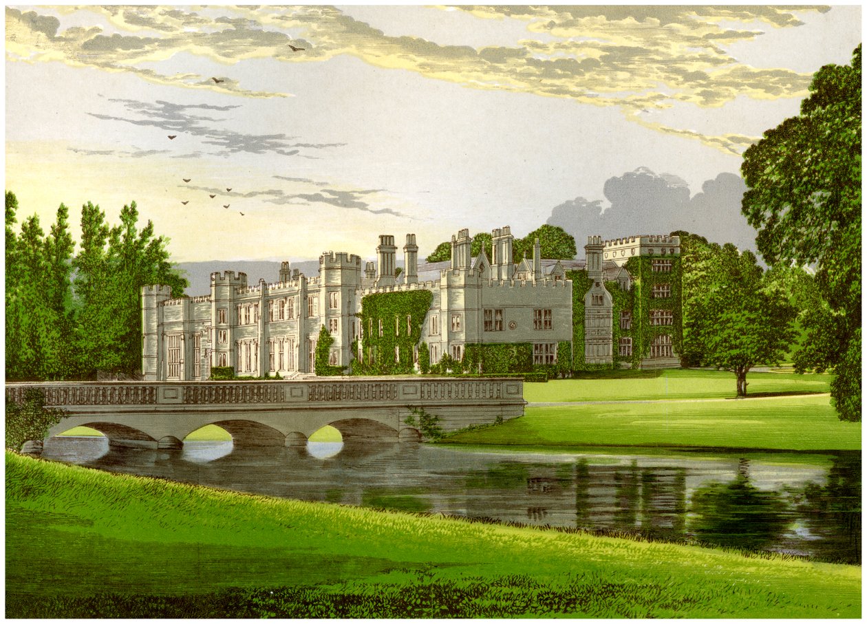 Deene Park, Northamptonshire, domov hraběnky z Cardigan, c1880 od Unbekannt