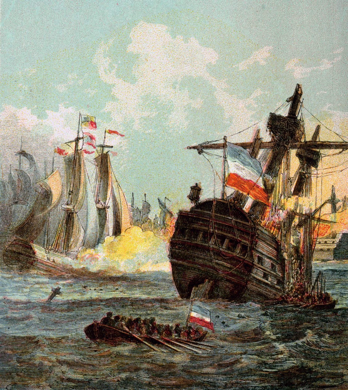 Porážka holandské flotily, 1666 1850 od Unbekannt