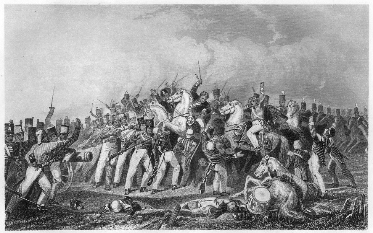 Defeat of the Sealkote Mutineers sloupcem General Nicholsons, 1857, c1860 od Unbekannt