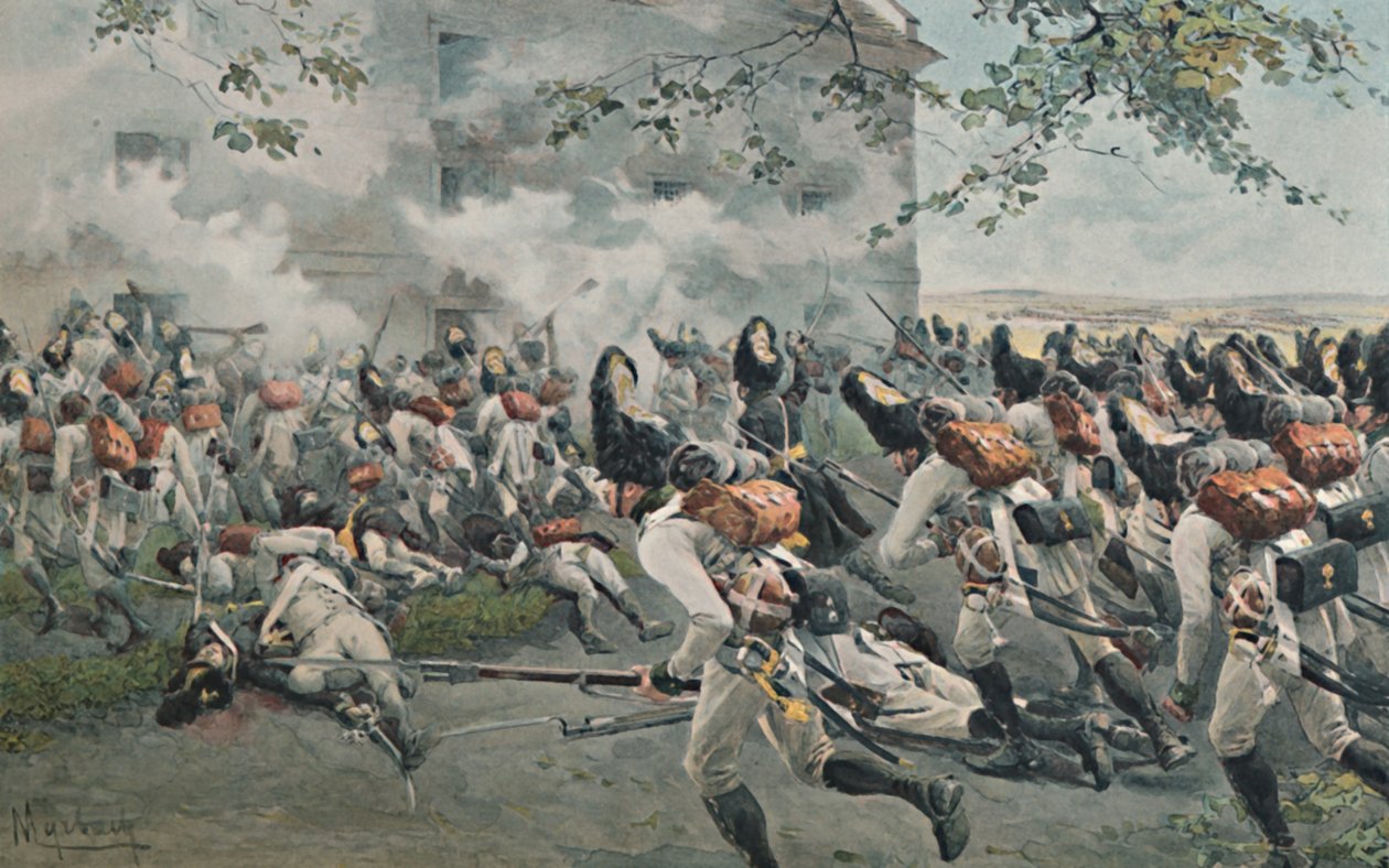 Obrana sýpky v Esslingu, 1809, 1896 od Unbekannt