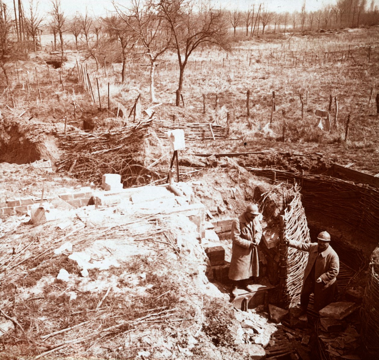 Obrana, Craonne, severní Francie, c1914-c1918 od Unbekannt