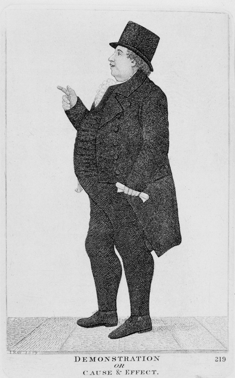Demonstrace nebo příčina a následek, 1817 od Unbekannt