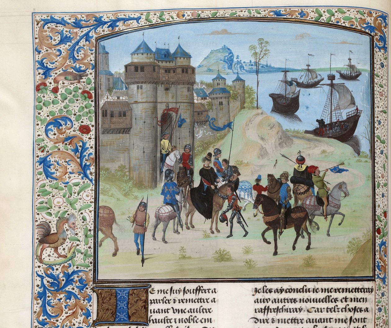 Odjezd vévody Ludvíka II. Bourbonského z Janova do Tunisu, cca 1470-1475. od Unbekannt