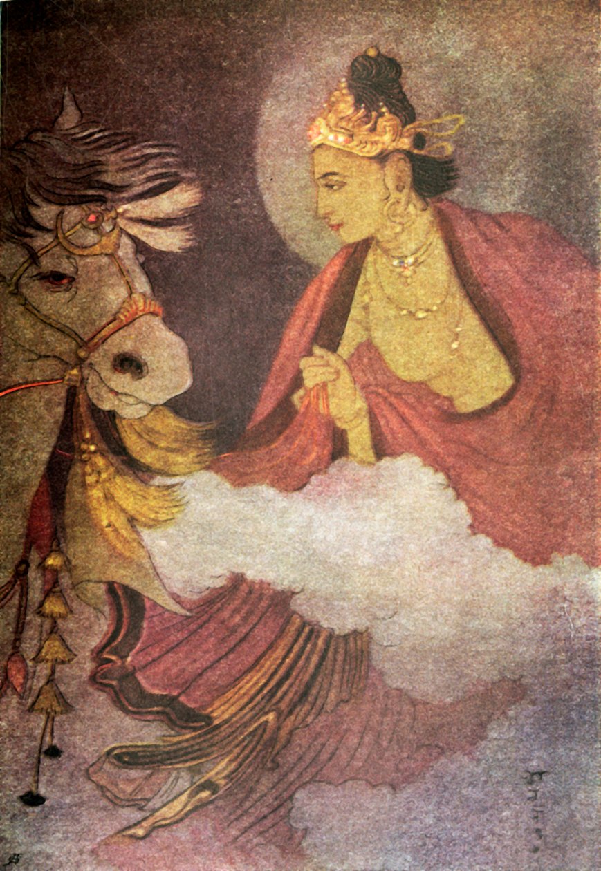 „Odchod prince Siddhárthy“, 1920. od Unbekannt