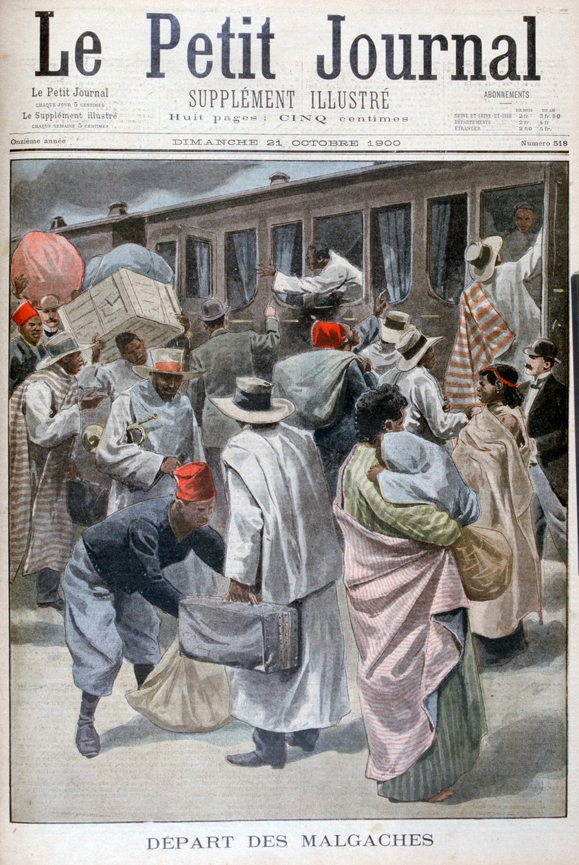 Odjezd Madagaskanů, Všeobecná výstava 1900, Paříž, 1900 od Unbekannt