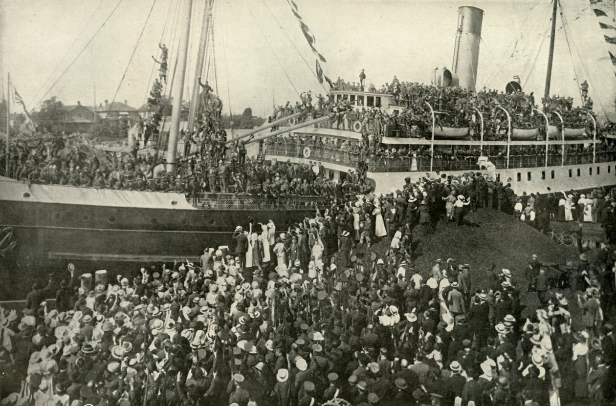 Odjezd viktoriánské B.C. Kontingent, c1914, 1919. od Unbekannt