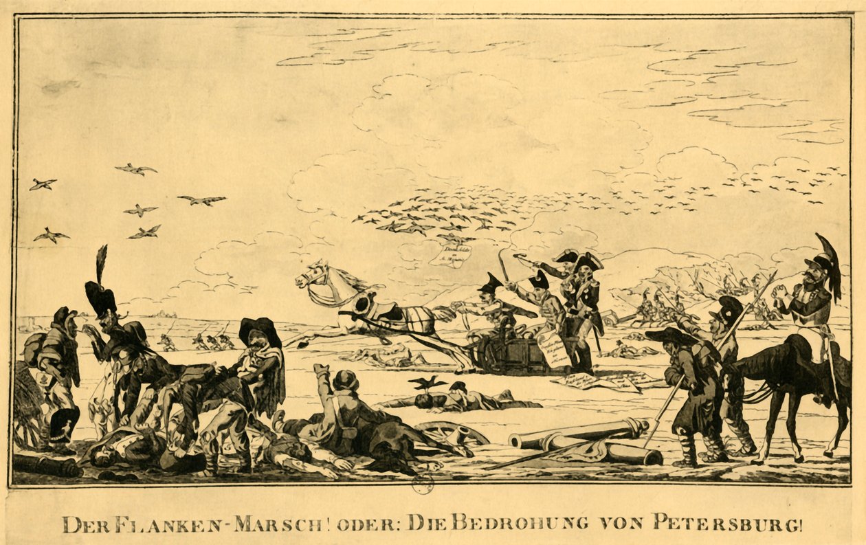 Pochod na křídlech! Nebo: The Menace Of Petersburg!, 1813, 1921. od Unbekannt