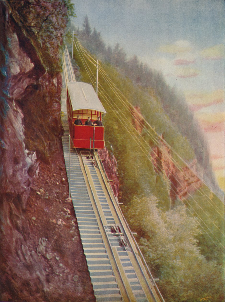 Sestup po Stanserhornu – švýcarská horská železnice, 1926 od Unbekannt