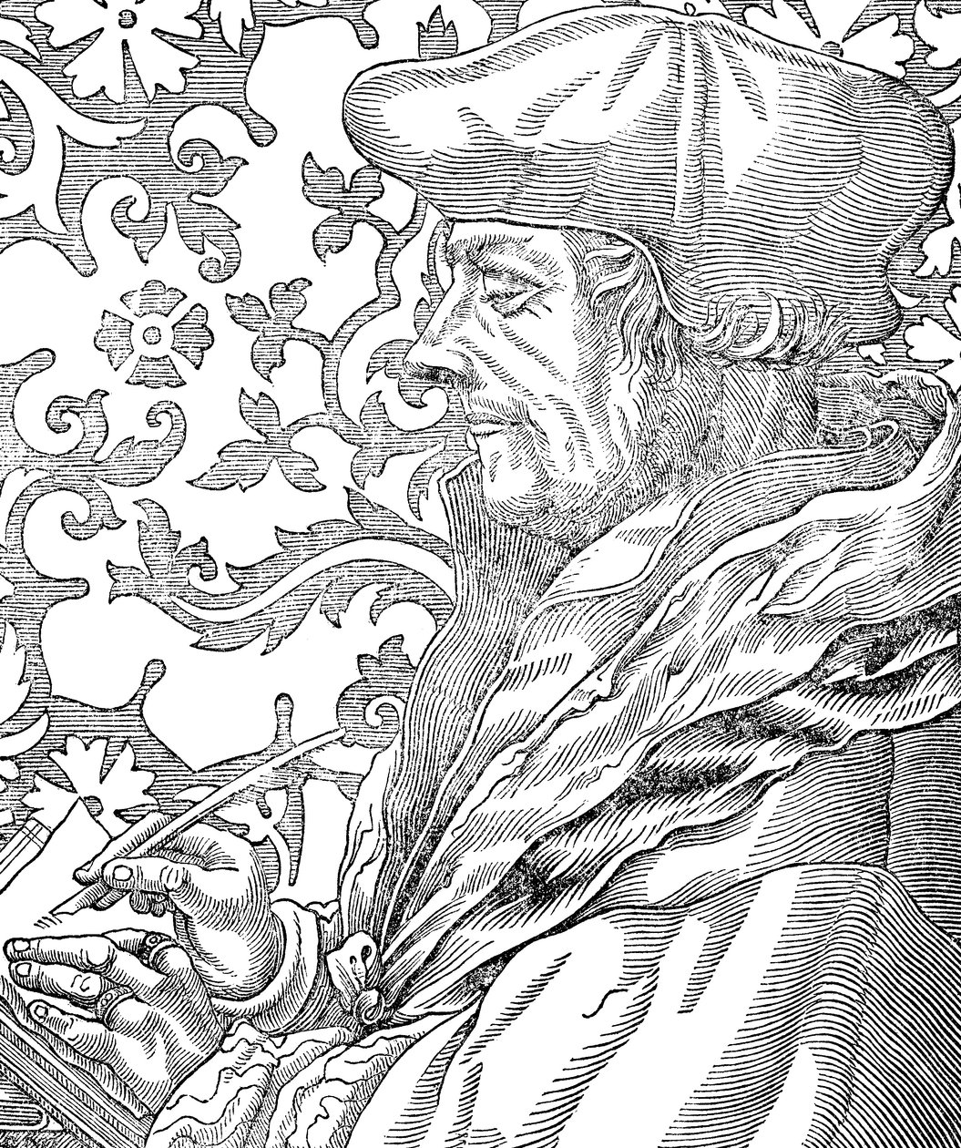 Desiderius Erasmus, holandský humanista a učenec 15.–16. století, 19. stol. od Unbekannt