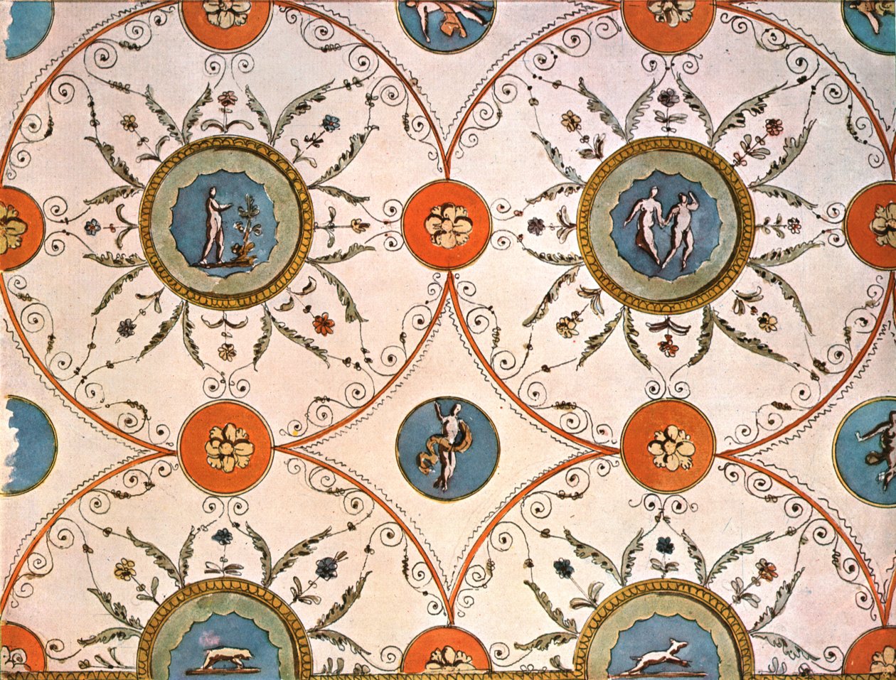 Design pro nástropní malbu, Itálie, 1928. od Unbekannt