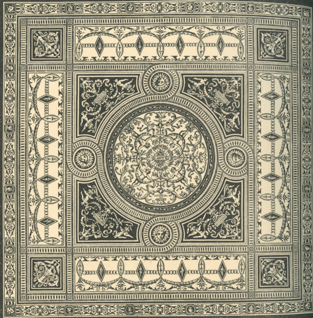 Design pro strop, c1860, 1881. od Unbekannt
