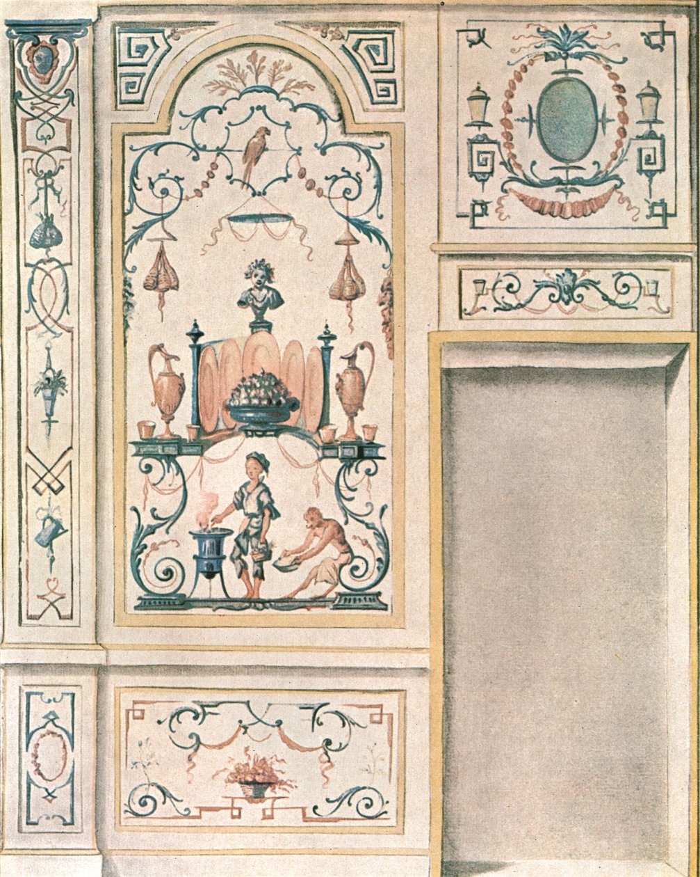 Design pro stěnu jídelny, Francie, 1928. od Unbekannt