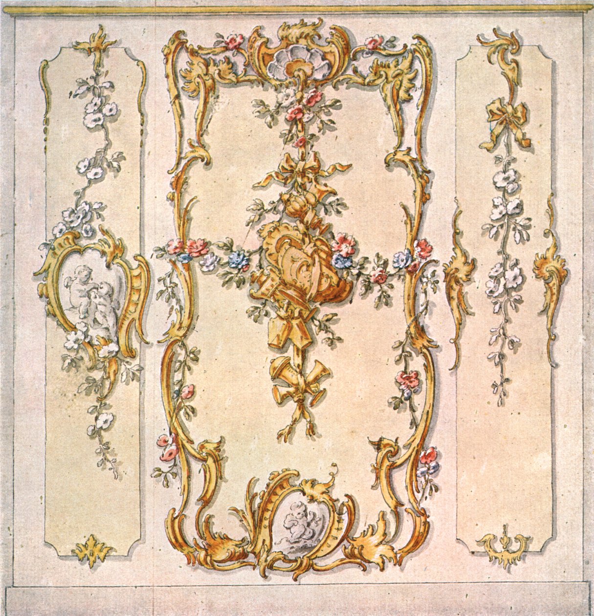 Návrh nástěnné dekorace, Německo, 1928. od Unbekannt