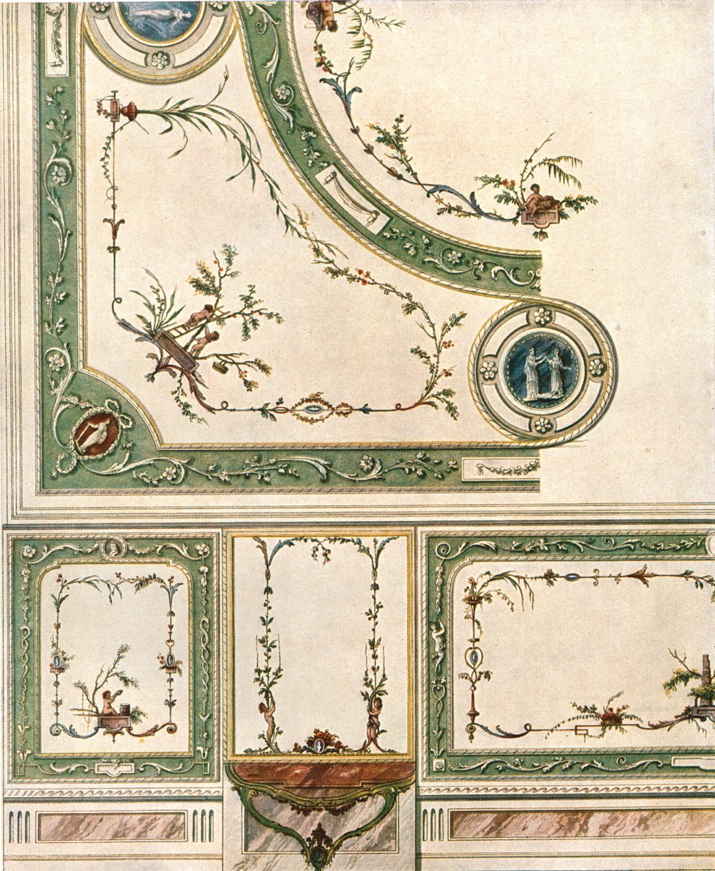 Design pro stropní dekorace, Itálie, 1928. od Unbekannt
