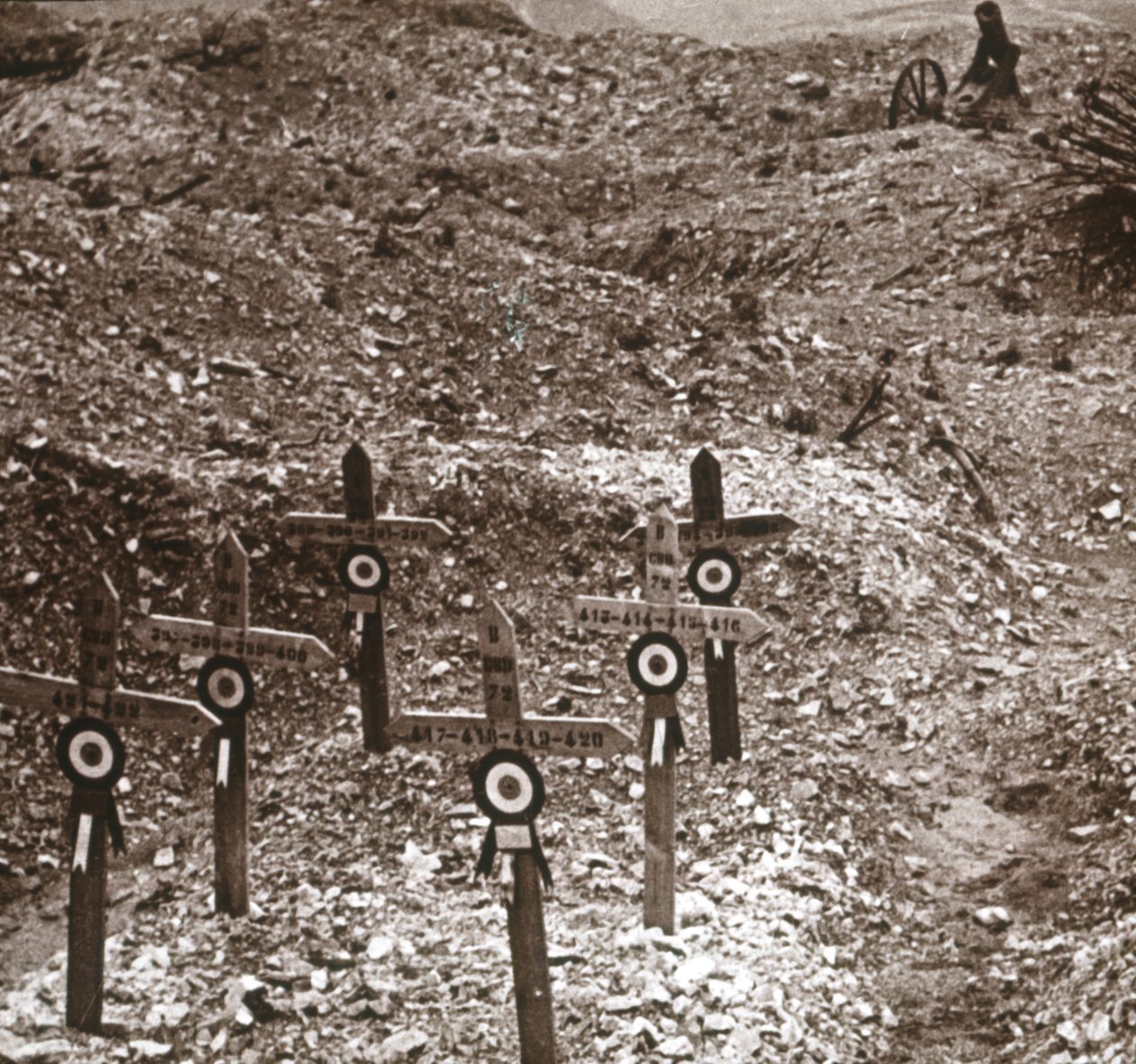 Zničená baterie, Fort Vaux, severní Francie, c1914-c1918 od Unbekannt