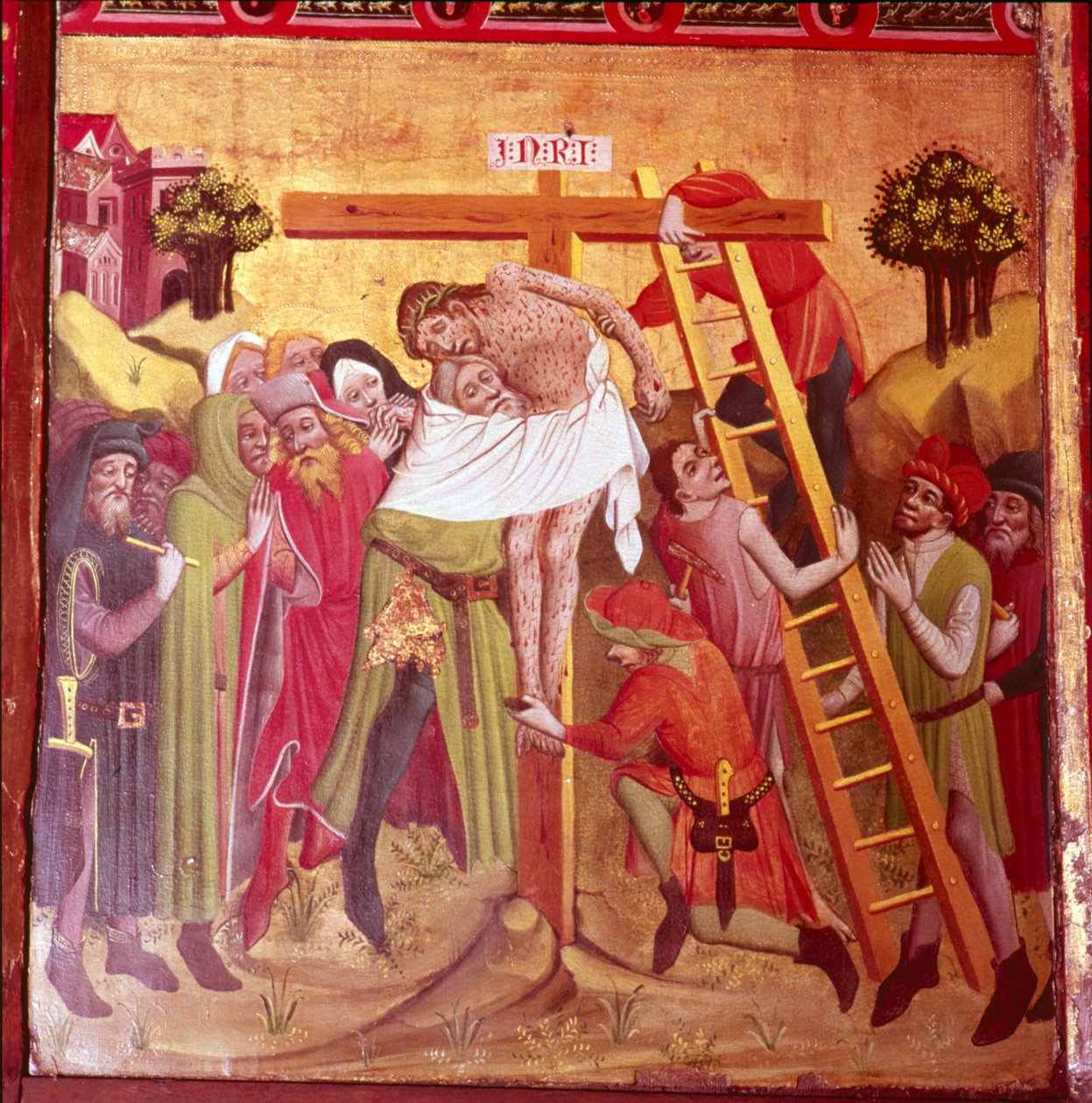 Detail z Sestupu z kříže. Severoněmecká škola, 1435-1440. od Unbekannt