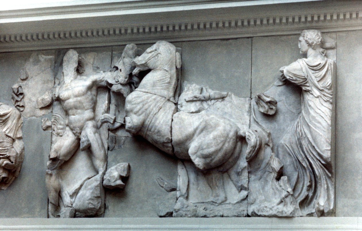 Detail z Velkého vlysu Pergamonského oltáře, 180-159 př.nl od Unbekannt