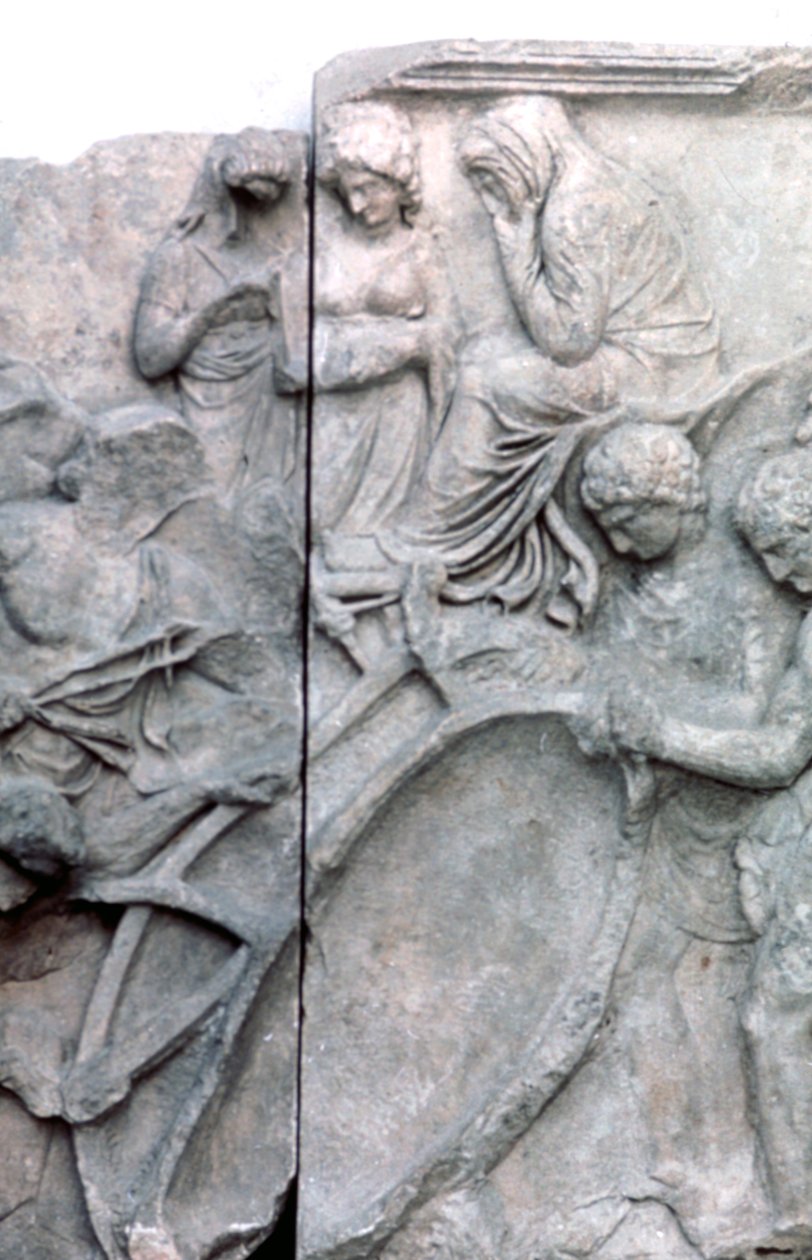 Detail z Velkého vlysu Pergamonského oltáře, 180-159 př.nl od Unbekannt