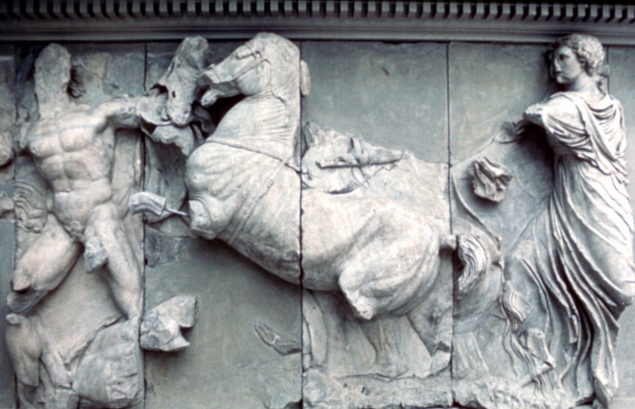 Detail z Velkého vlysu Pergamonského oltáře, 180-159 př.nl od Unbekannt