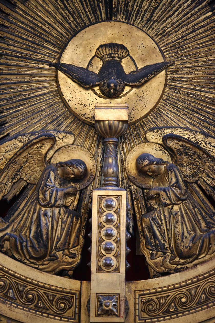 Detail bulharského ikonostasu kostela svatého Štěpána Istanbul Turquie od Unbekannt