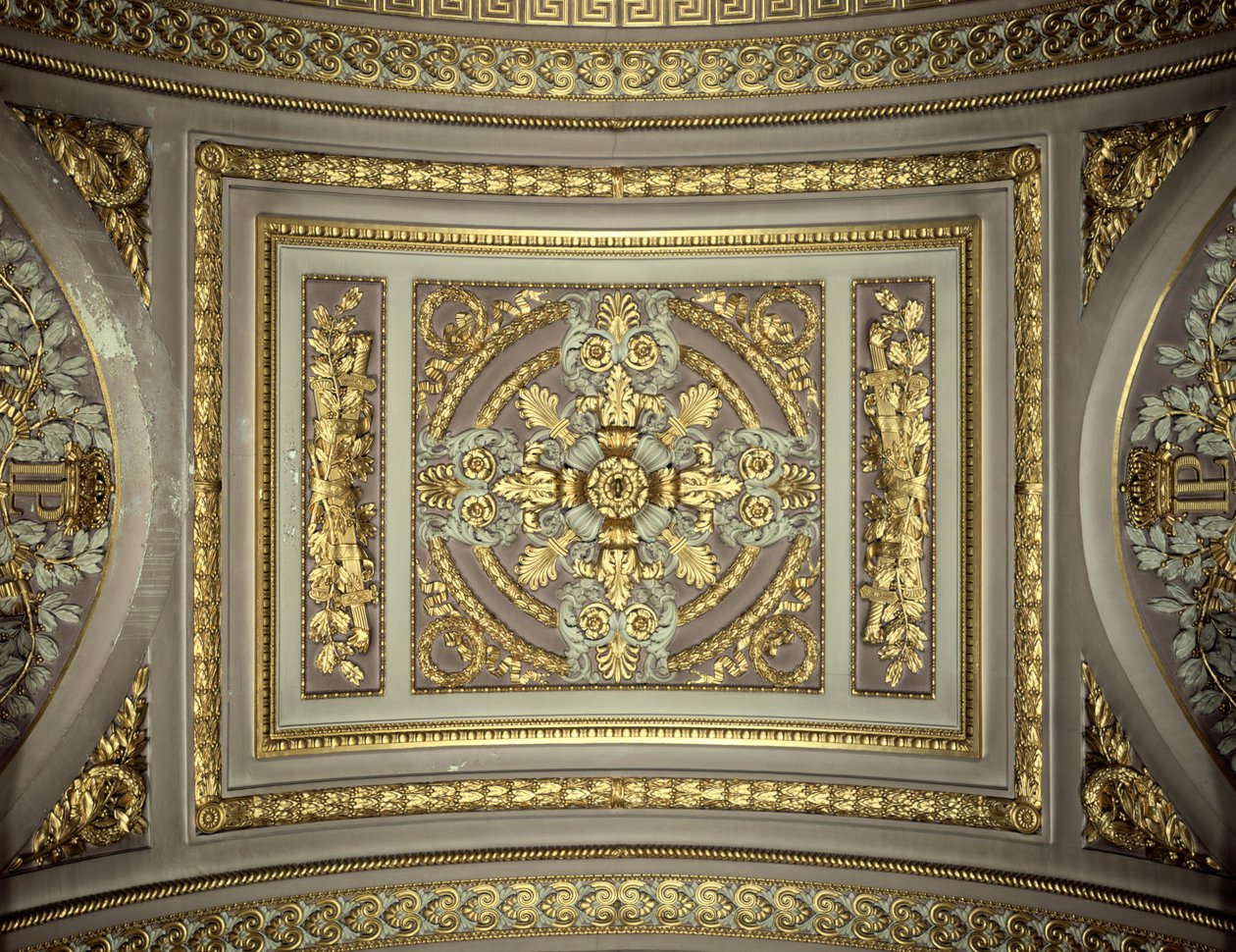 Detail kopule, Galerie des Batailles Galerie bitev, Chateau de Versailles, Francie od Unbekannt