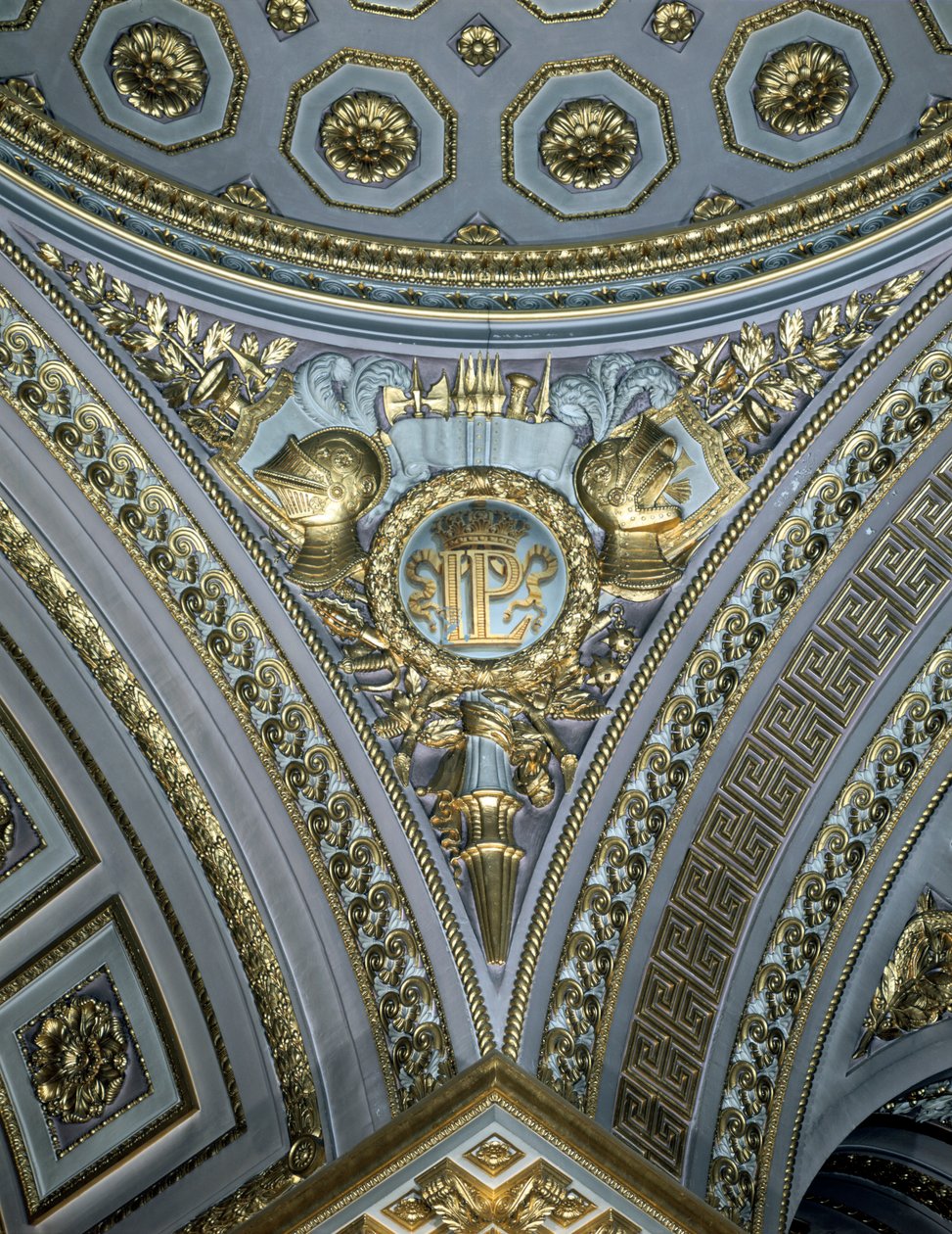 Detail přívěsku v kopuli, Galerie des Batailles, Chateau de Versailles, Francie od Unbekannt