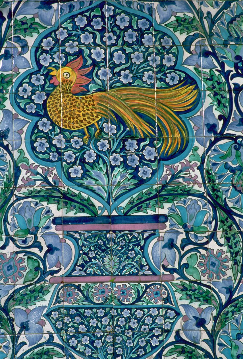 Detail návrhu dlaždic v Nabeul, Tunisko od Unbekannt