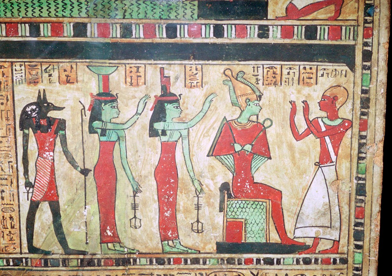 Detail egyptské pohřební desky od Unbekannt